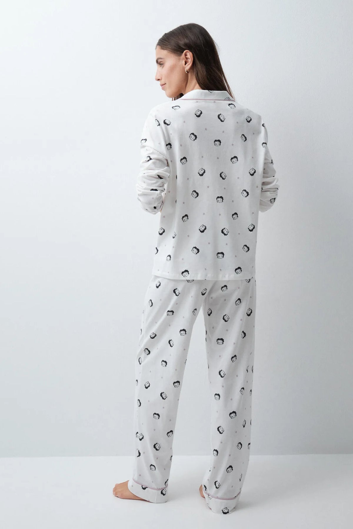 Women Secret Ivory Women Betty Boop Cotton Classic Pyjamas SKU: 3134074_96 Image 05
