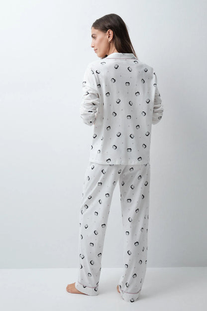 Women Secret Ivory Women Betty Boop Cotton Classic Pyjamas SKU: 3134074_96 Image 05