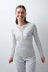 Women Secret Dark Grey Women Snoopy Flannel Cotton Long Pyjamas SKU: 3134075_44 Image 01