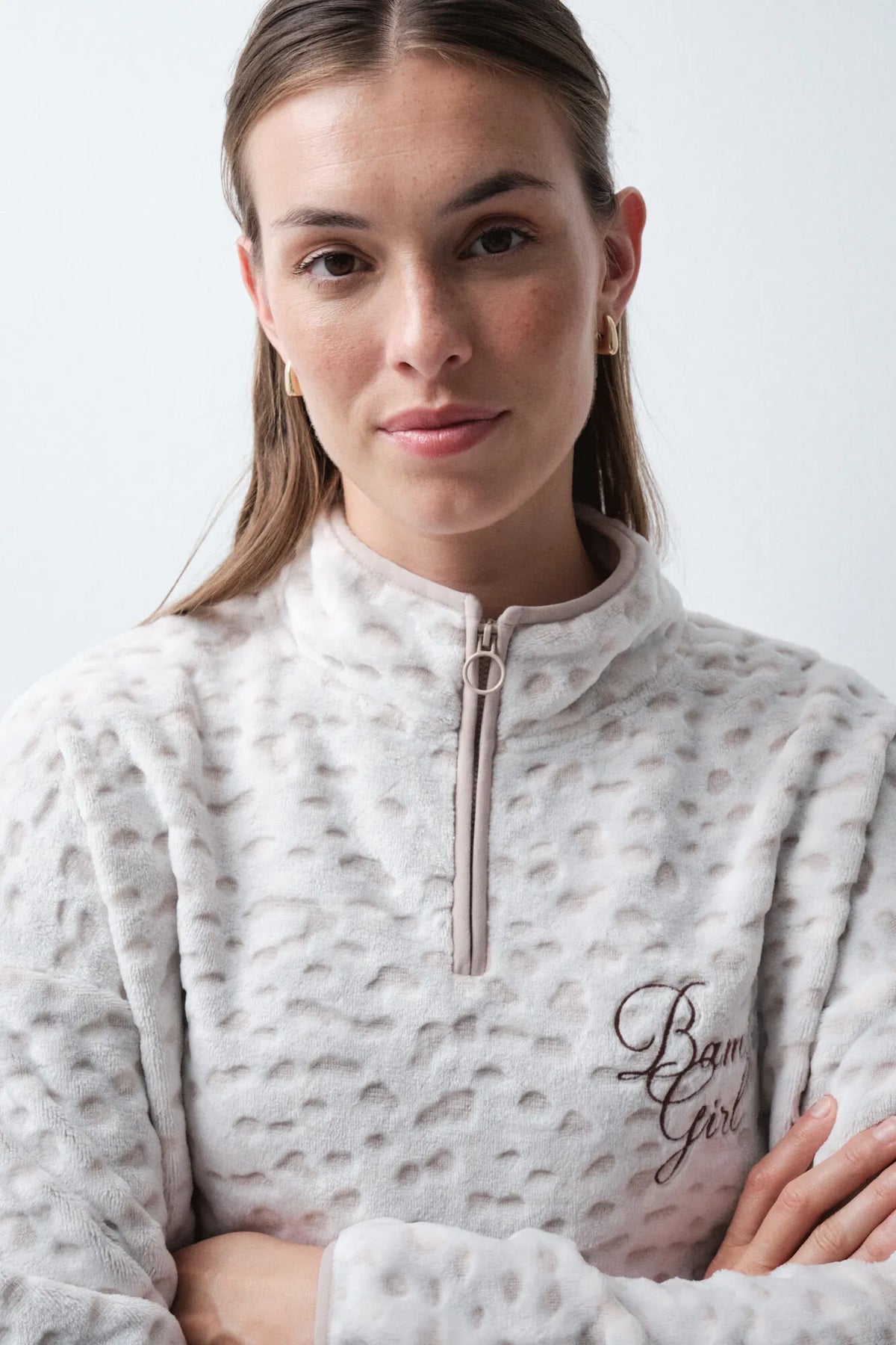 Women Secret Ivory Women Printed Fleece Long Pyjamas SKU: 3134085_96 Image 02