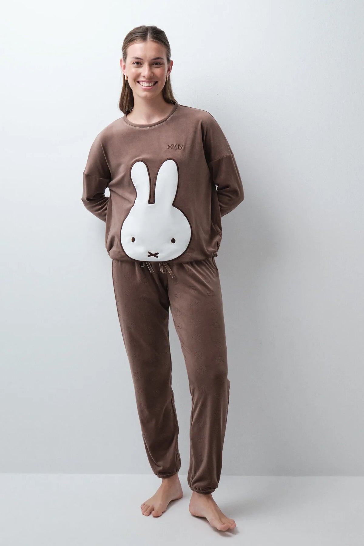 Women Secret Medium Brown Women Miffy 3D Long Pyjamas SKU: 3134086_31 Image 02