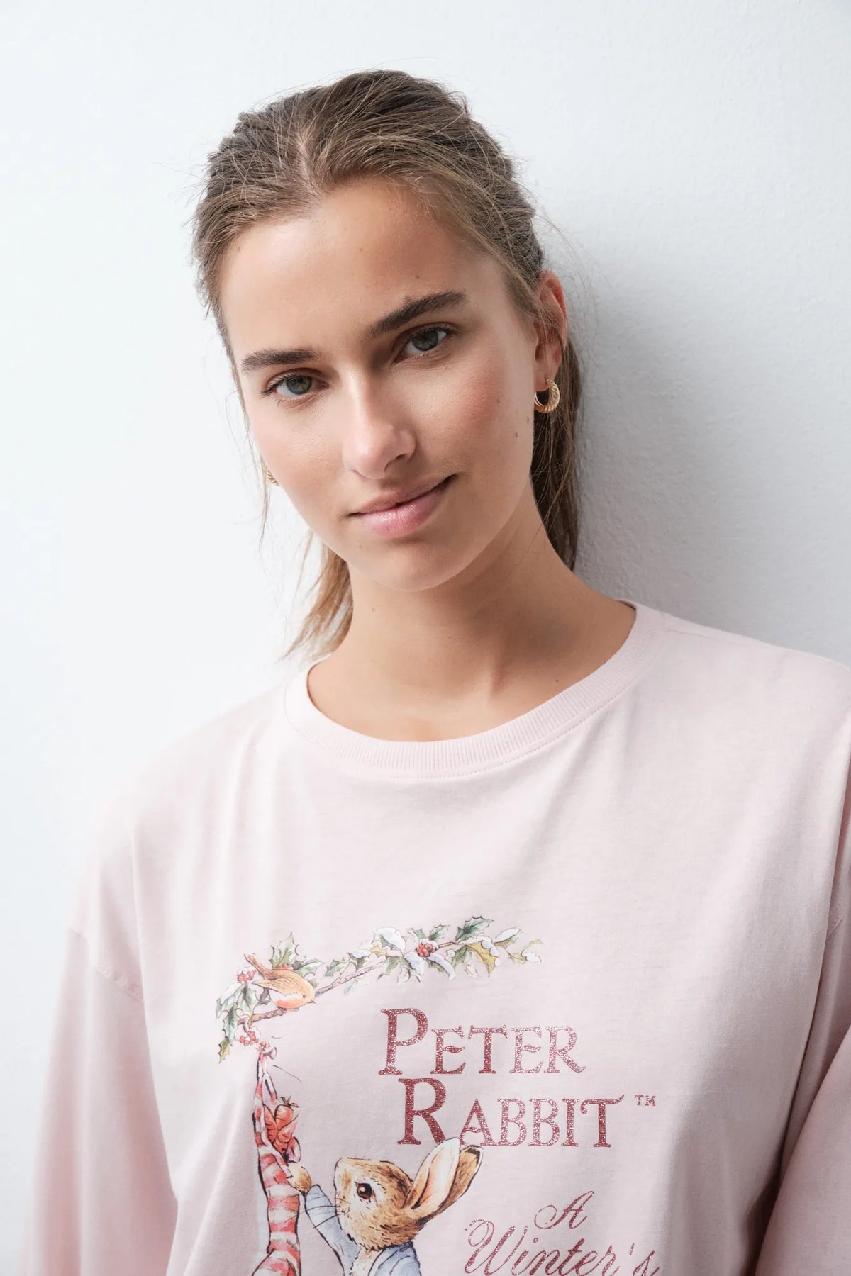 Women Secret Pink Women Peter Rabbit Cotton Long Pyjamas SKU: 3134134_70 Image 03