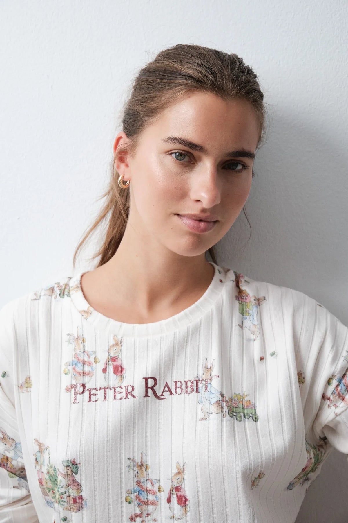Women Secret White Print Women Petter Rabbit Print Long Pyjamas SKU: 3134145_97 Image 03