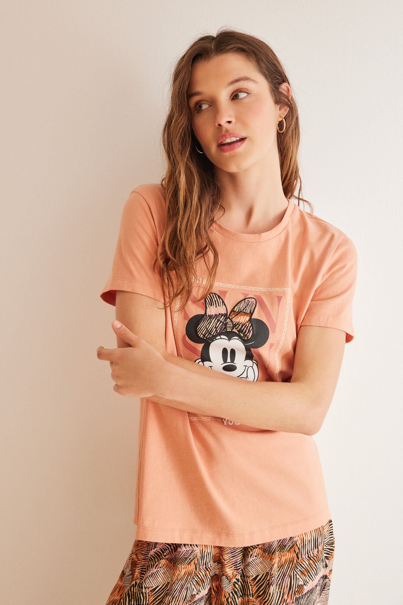 Long Pajamas 100% Ocher Cotton Minnie_03