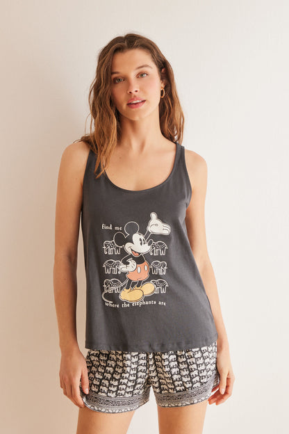 100% Cotton Marengo Mickey Short Pajamas_01