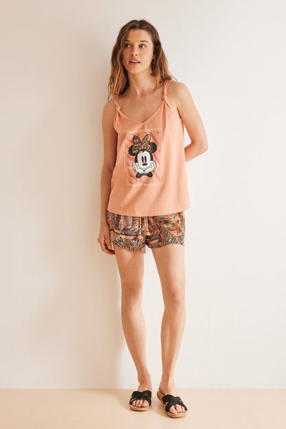 100% Ocher Cotton Pajamas Minnie_03