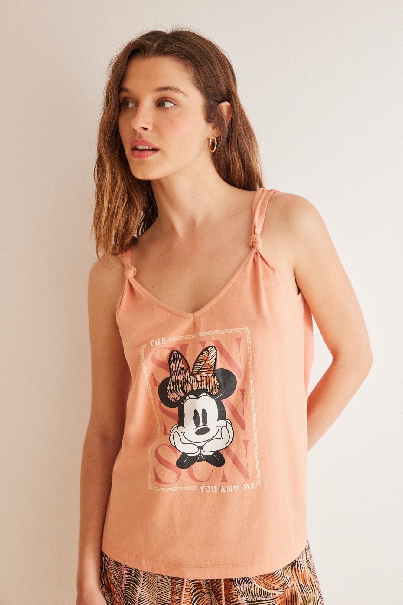 100% Ocher Cotton Pajamas Minnie_04