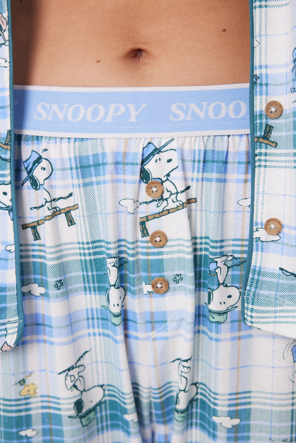 100% Snoopy Cotton Pajamas_04