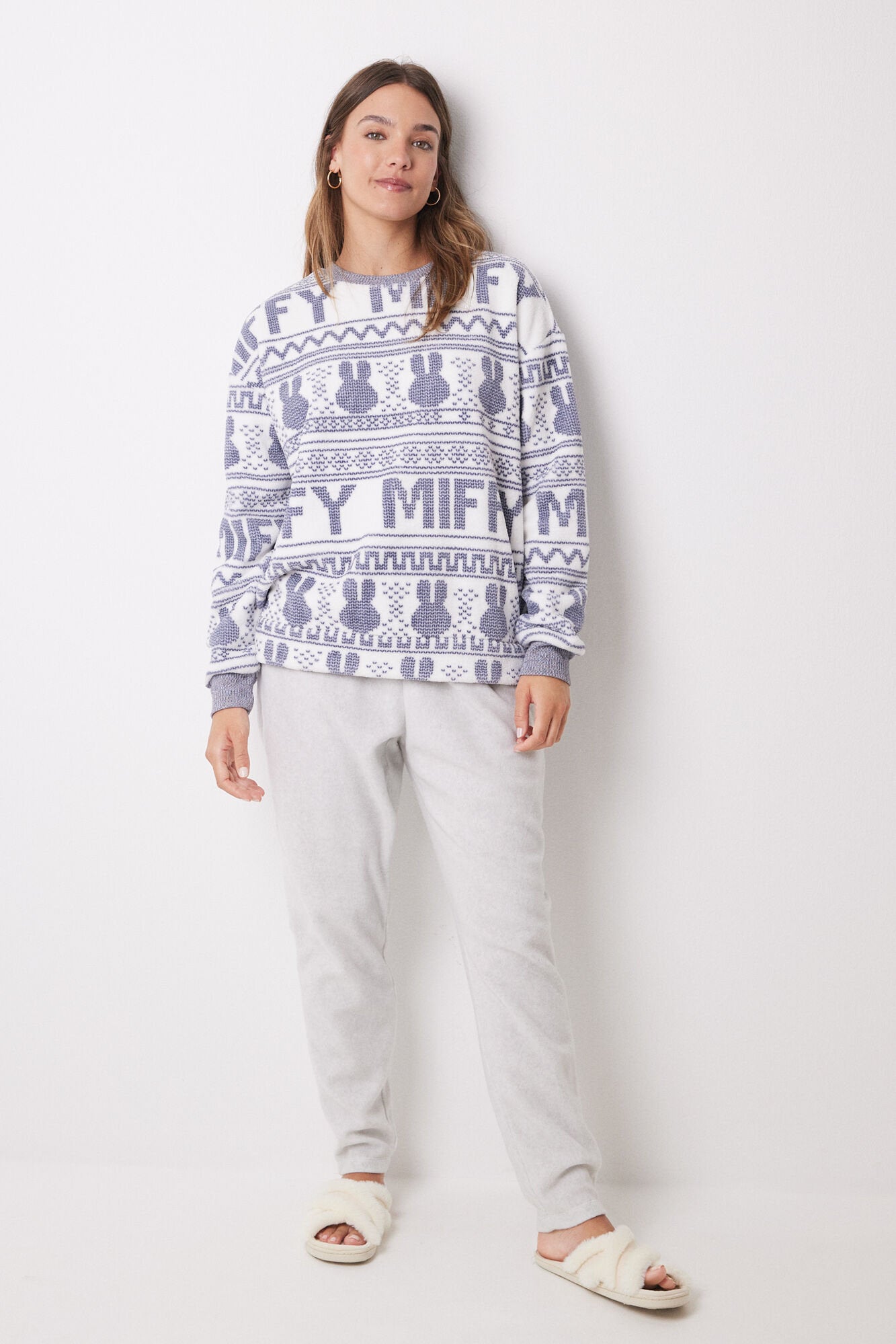 Miffy Long Fleece Pajamas_03