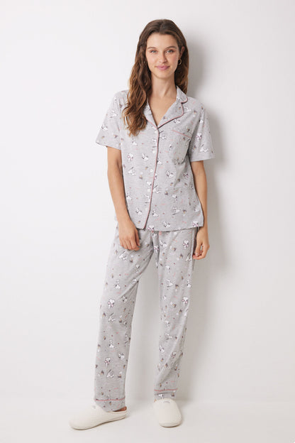 100% Snoopy Cotton Pajamas_02