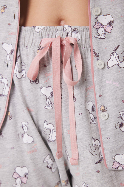 100% Snoopy Cotton Pajamas_05