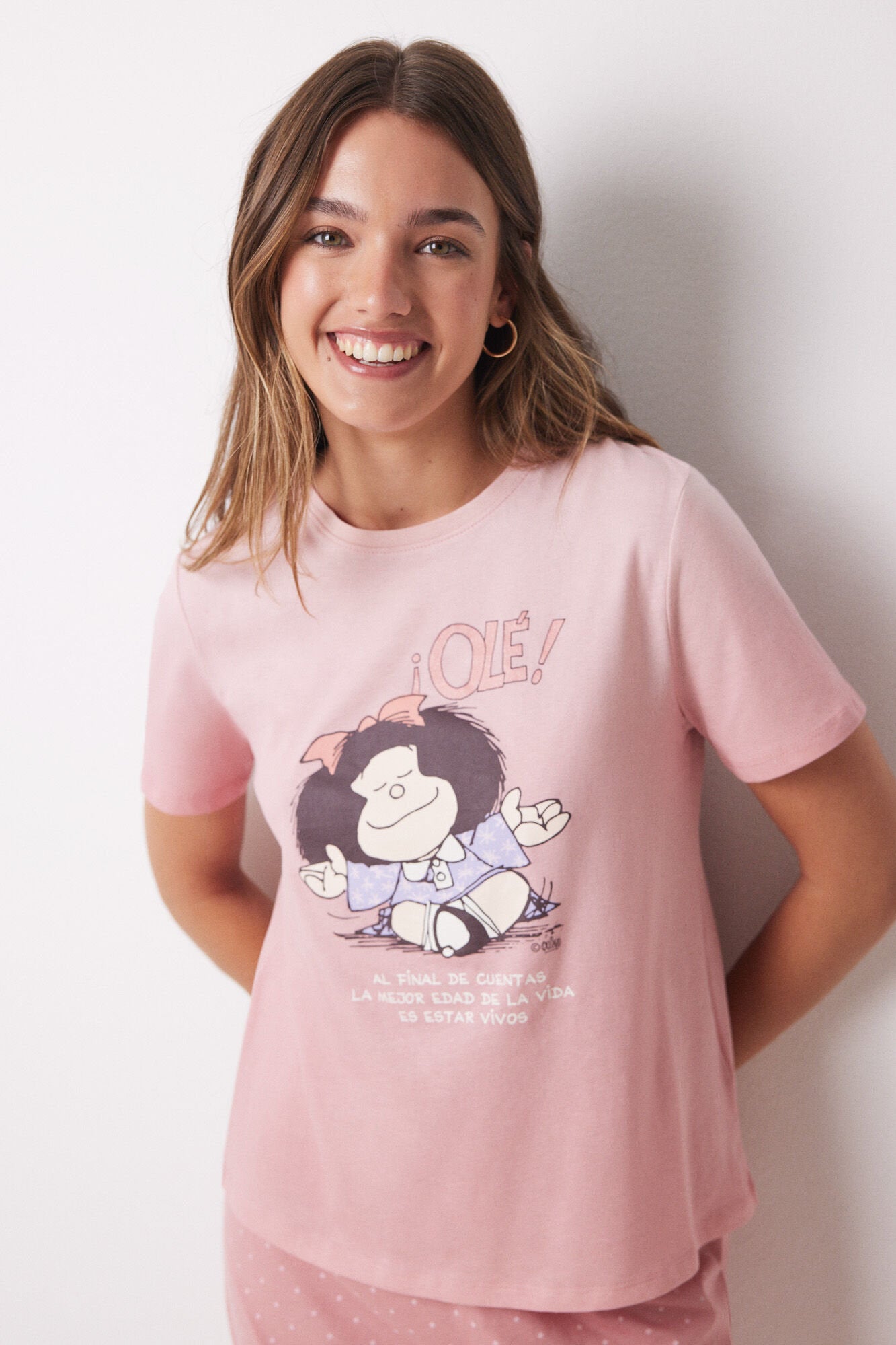 100% Cotton Pajamas Pink Mafalda_3138586_70_01