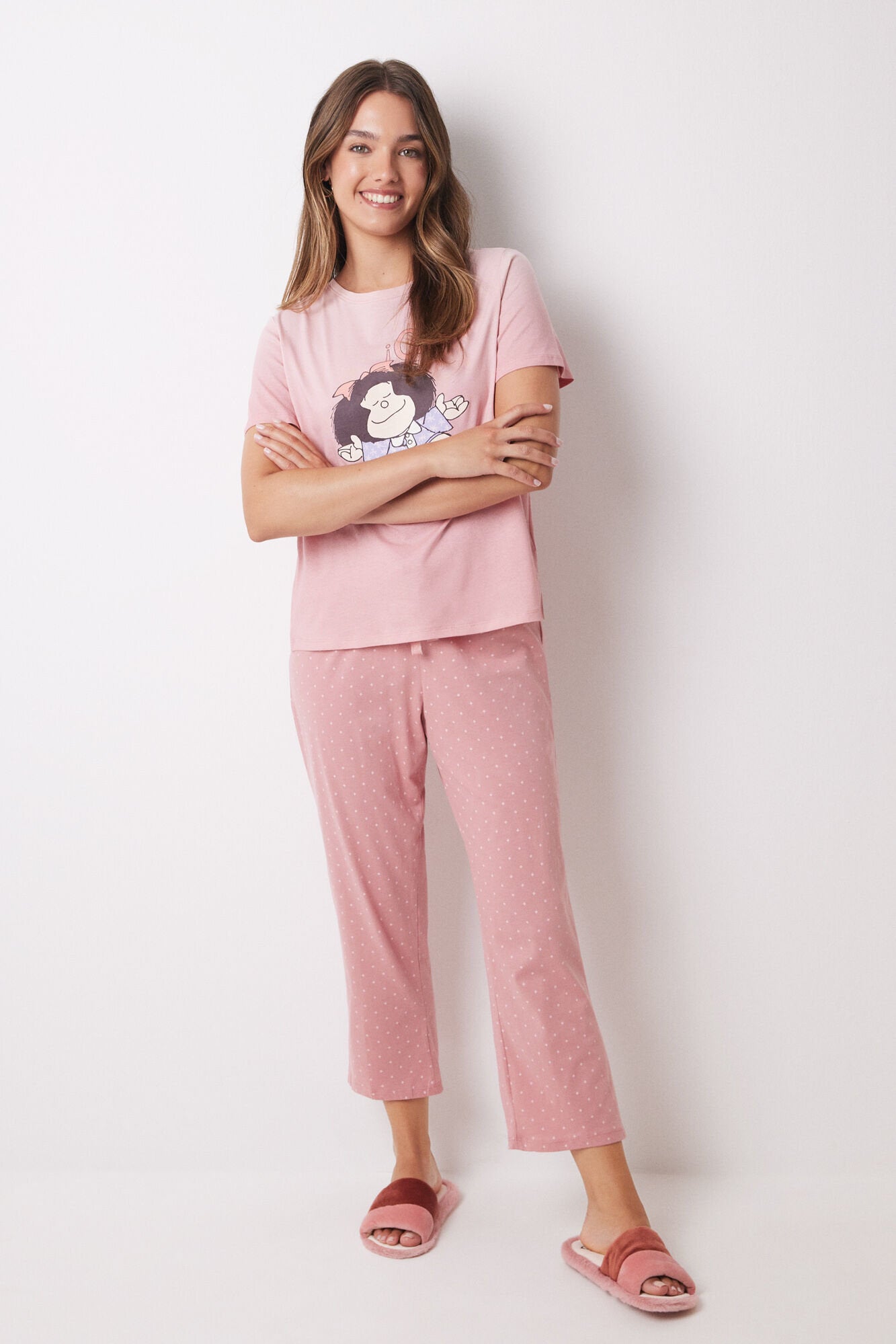 100% Cotton Pajamas Pink Mafalda_3138586_70_03