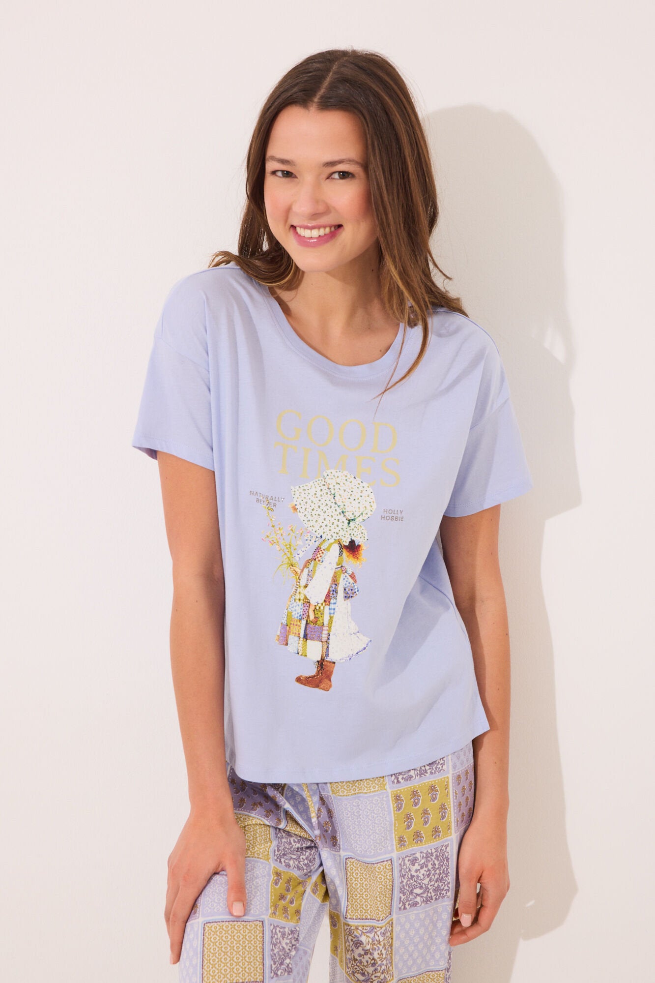 Women Secret_100% Cotton Capri Pyjamas with "Holly Hobbie" Print_3139857_75_03