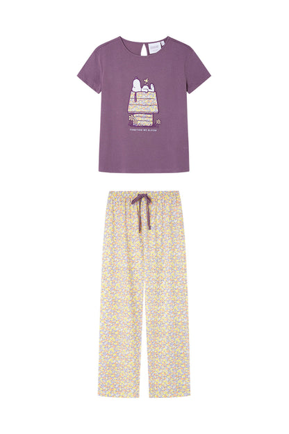 Women Secret_Short Sleeve Pyjamas 100% Cotton Print Snoopy_3139860_76_07
