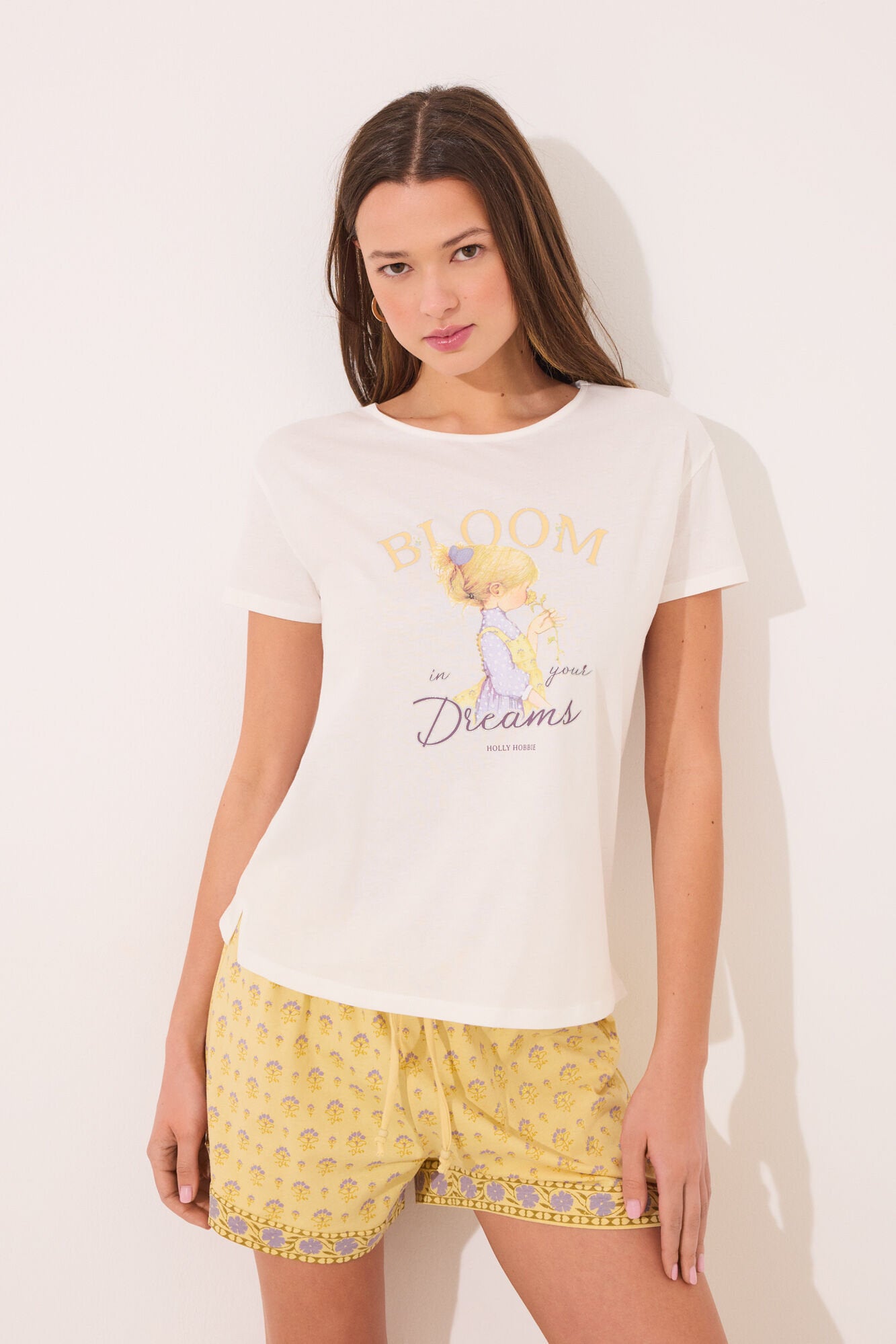 Women Secret_100% Cotton Short Pyjamas with "Holly Hobbie" Print_3139862_96_01