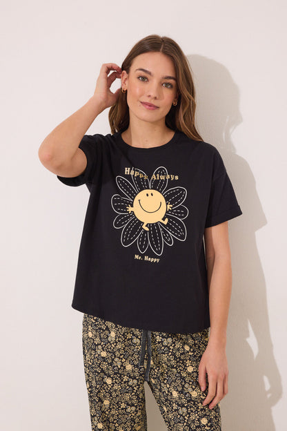Women Secret_Little Miss Mr. Men Short Sleeve Sleeved Cotton Pyjamas_3139879_01_02