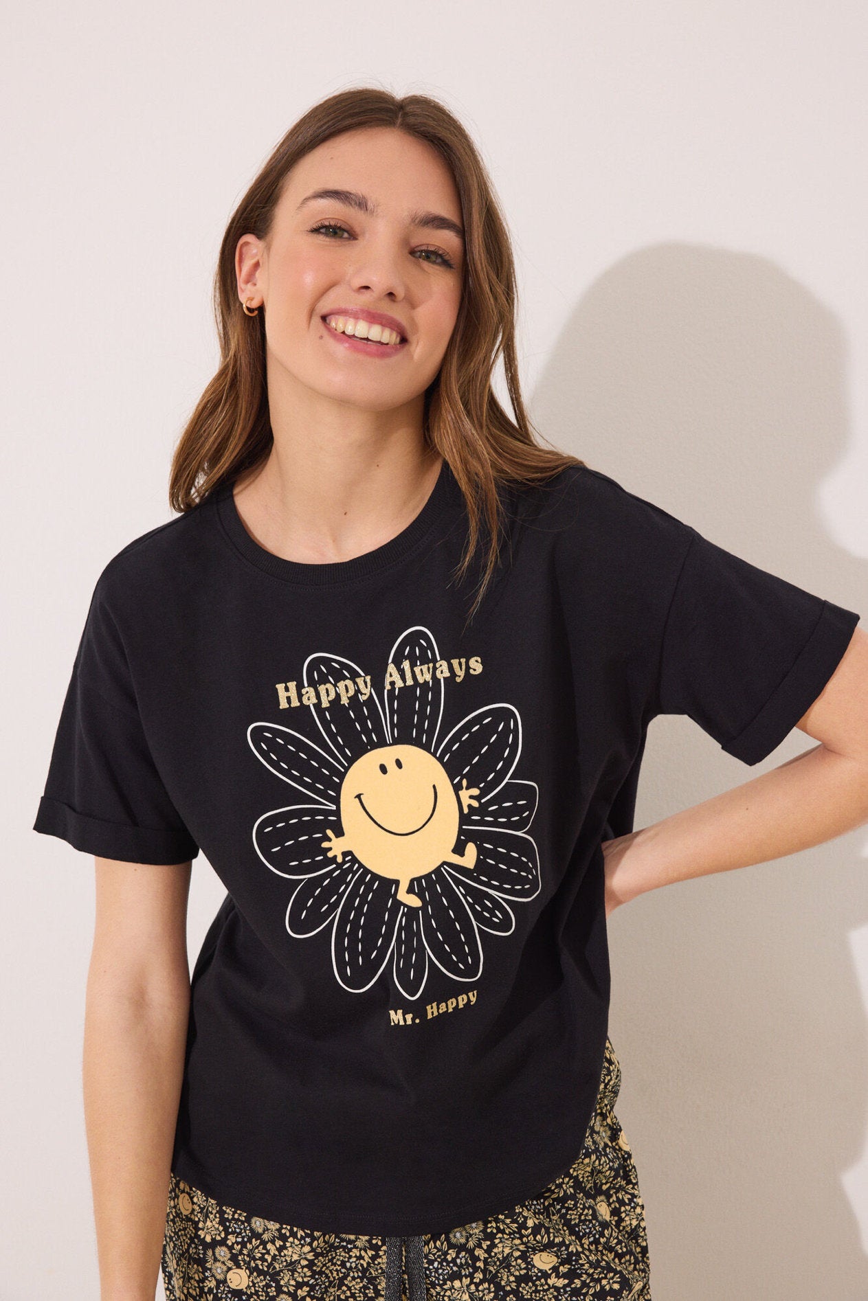Women Secret_Little Miss Mr. Men Short Sleeve Sleeved Cotton Pyjamas_3139879_01_03