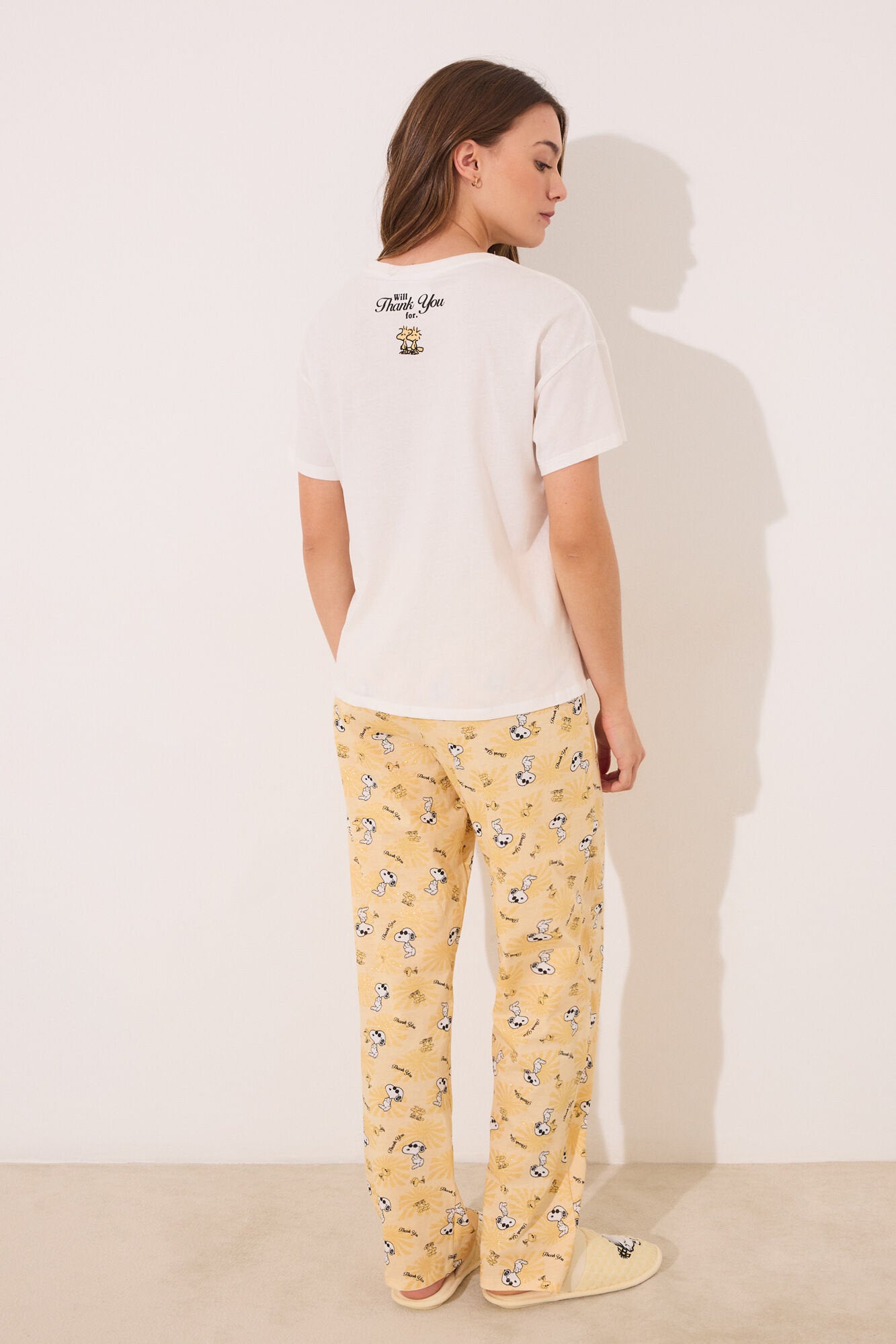 Women Secret_Long Pyjamas Snoopy Short Sleeve_3139880_96_05