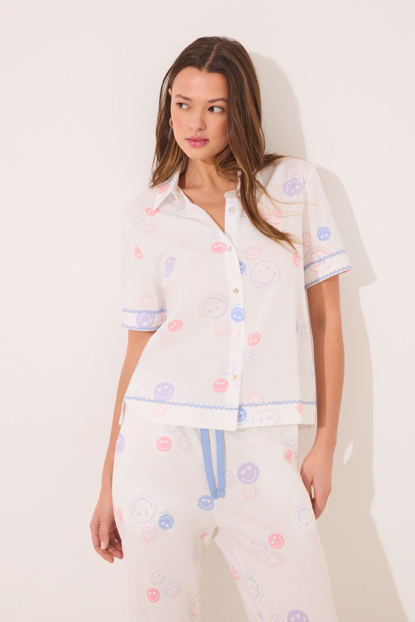 Women Secret_100% Cotton Smiley Classic Pyjamas_3139881_96_06