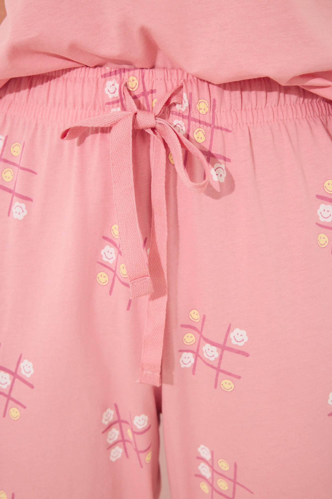 Women Secret_100% Cotton Pink Smiley Pyjamas_3139882_71_04