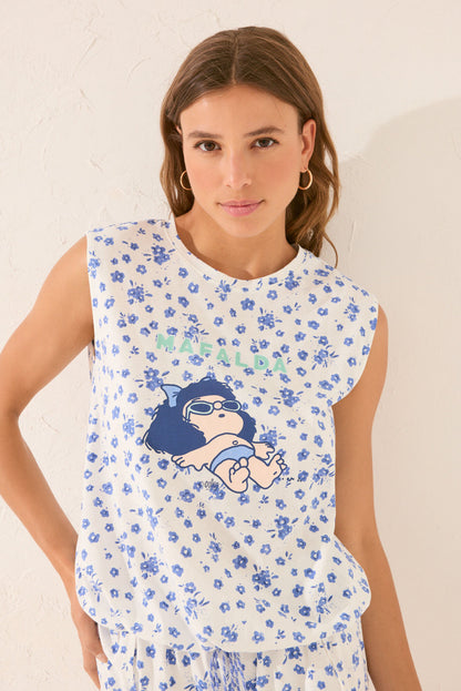 Women Secret_White Short Floral Pyjamas_3139887_97_04