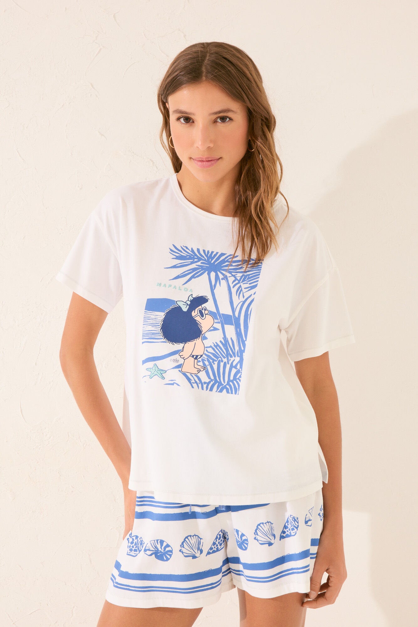 Women Secret_White Short Sleeve Pyjamas_3139913_99_03