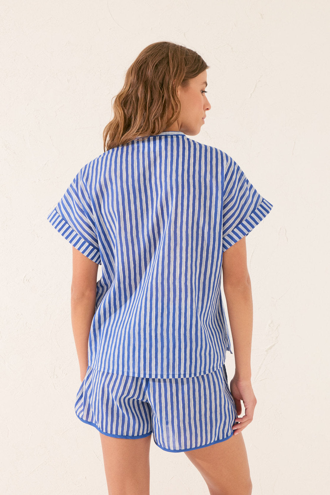 Women Secret_Blue Striped Classic Pyjamas_3139915_19_05