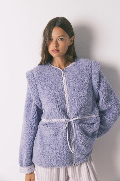 Women Secret_Blue_Short Lilac Faux Shearling Robe_3142295_19_03