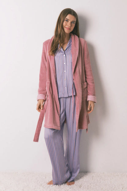 Women Secret_Pink_Pink Fleece Midi Robe_3142296_71_02