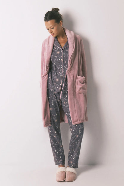 Women Secret_Pink_Pink Fleece Fleece Midi Robe_3142310_72_03
