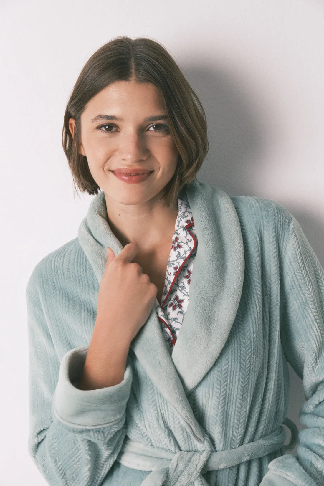 Women Secret_Dark Blue_Fleece Fabric Crossover Midi Robe_3142312_11_02