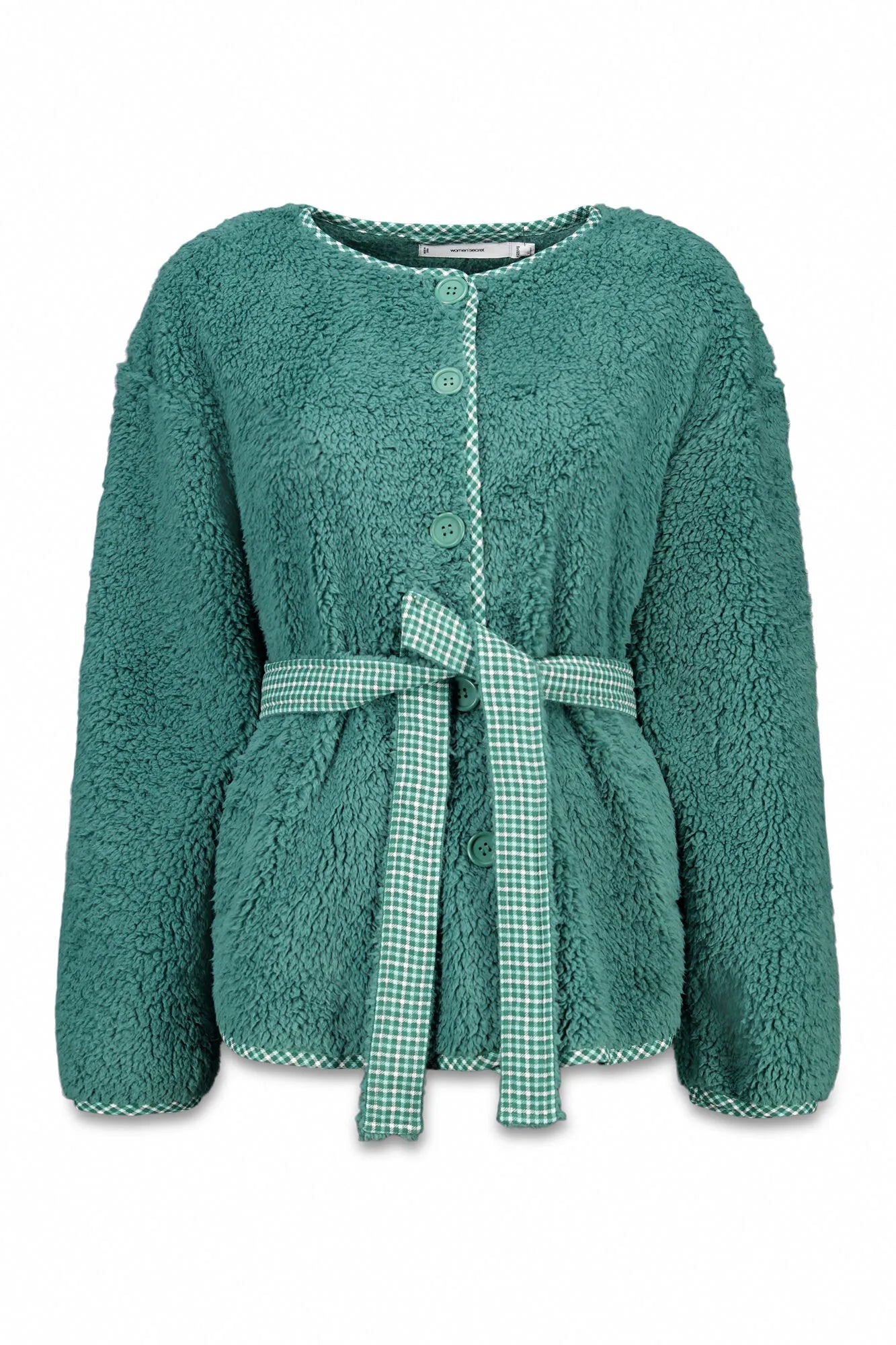 Women Secret_Bottle_Robe Green Faux Shearling Fabric_3142315_20_08