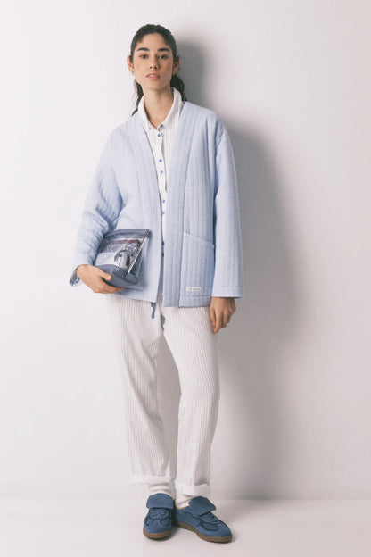 Women Secret_Blue Print_Blue Short Puffer Robe_3143752_19_02