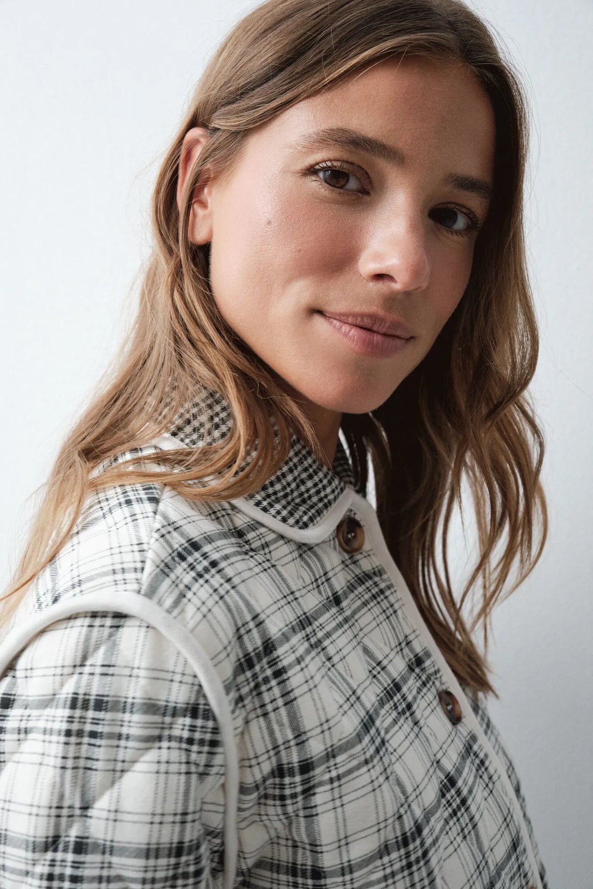 Women Secret Grey Print Women Grey Plaid Short Robe SKU: 3144622_49 Image 04