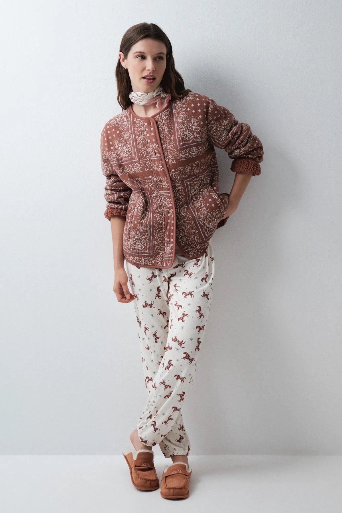 Women Secret Medium Brown Women Short Jacket Robe SKU: 3144623_31 Image 01