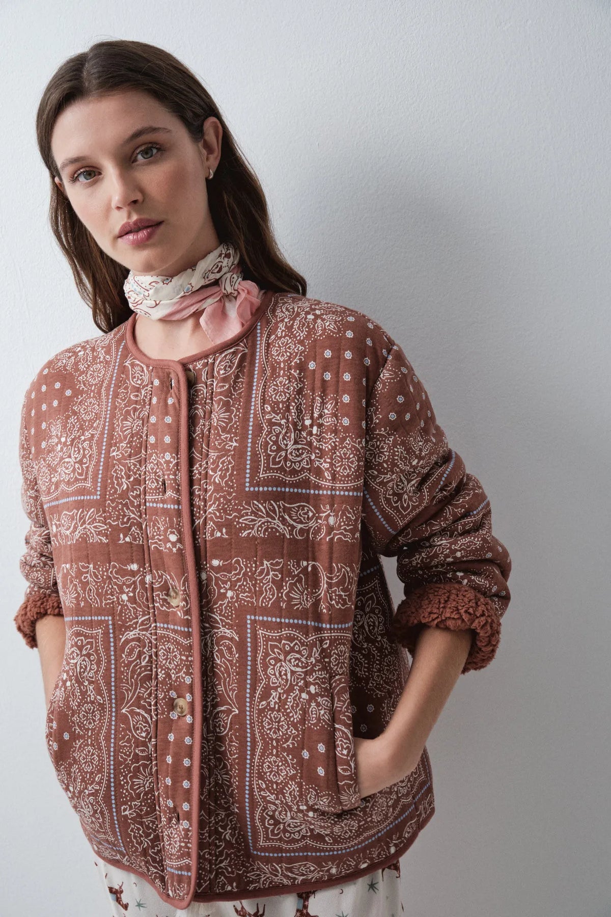 Women Secret Medium Brown Women Short Jacket Robe SKU: 3144623_31 Image 03