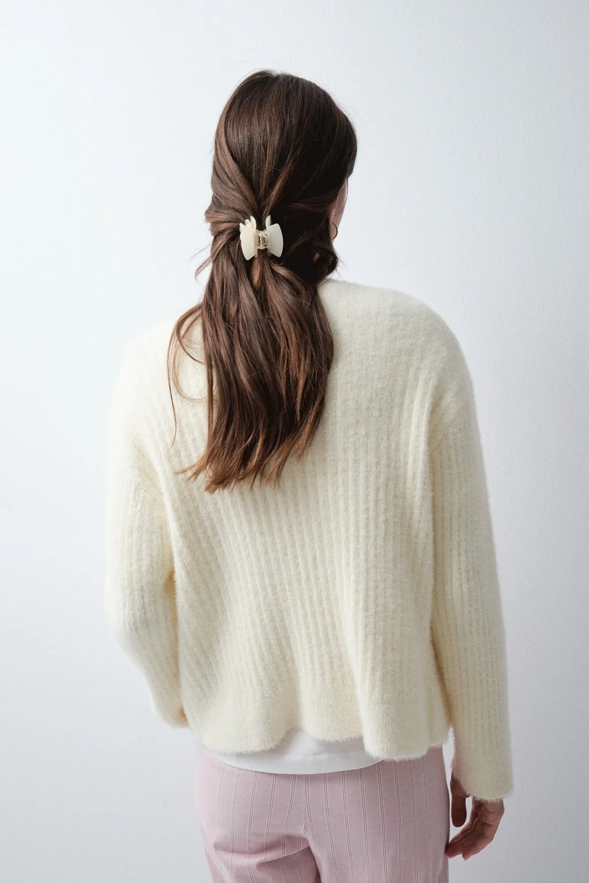 Women Secret Yellow Women Yellow Knit Cardigan SKU: 3144632_05 Image 05