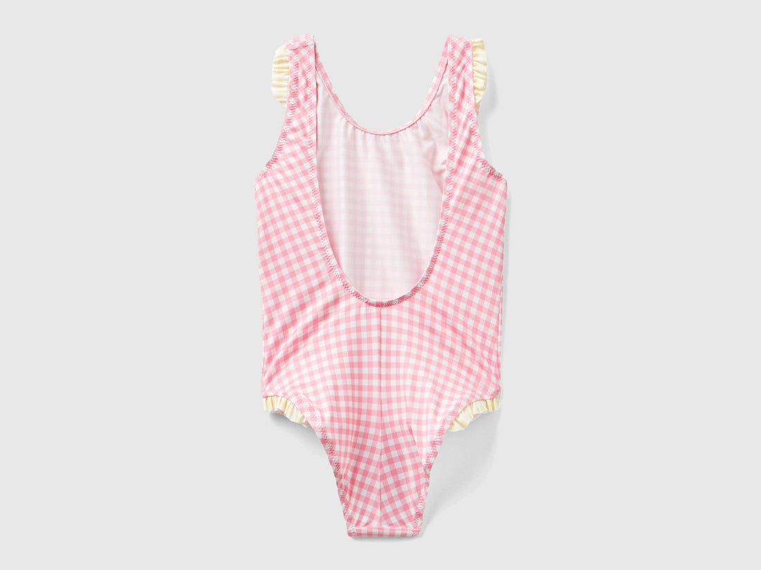 Vichy One-Piece Swimsuit With Flounces_317Y0I00J_60A_02
