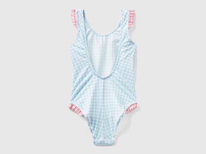 Vichy One-Piece Swimsuit With Flounces_317Y0I00J_62E_02