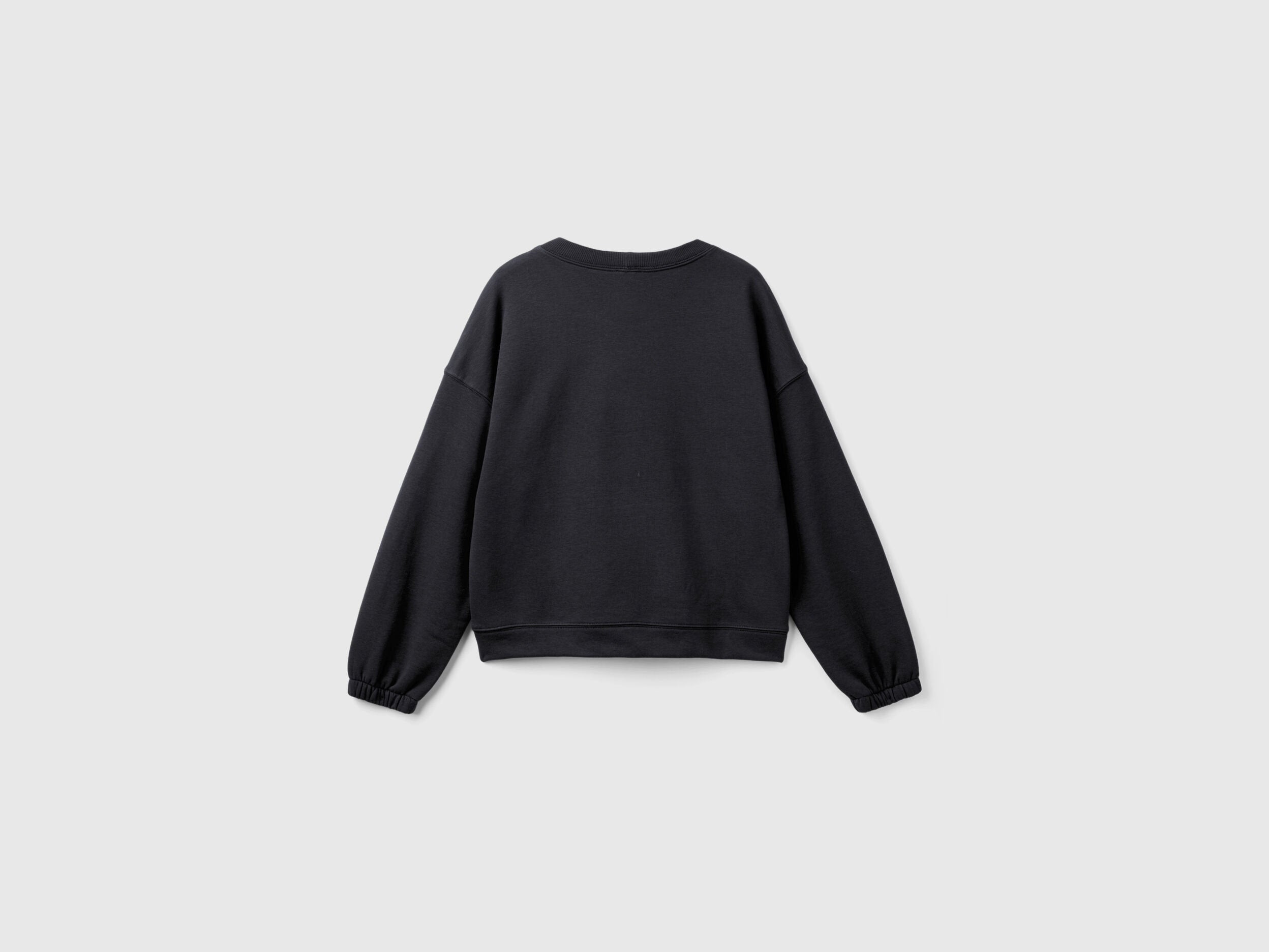 Crew Neck Sweatshirt in Cotton Blend_31NB3M06V_100_05