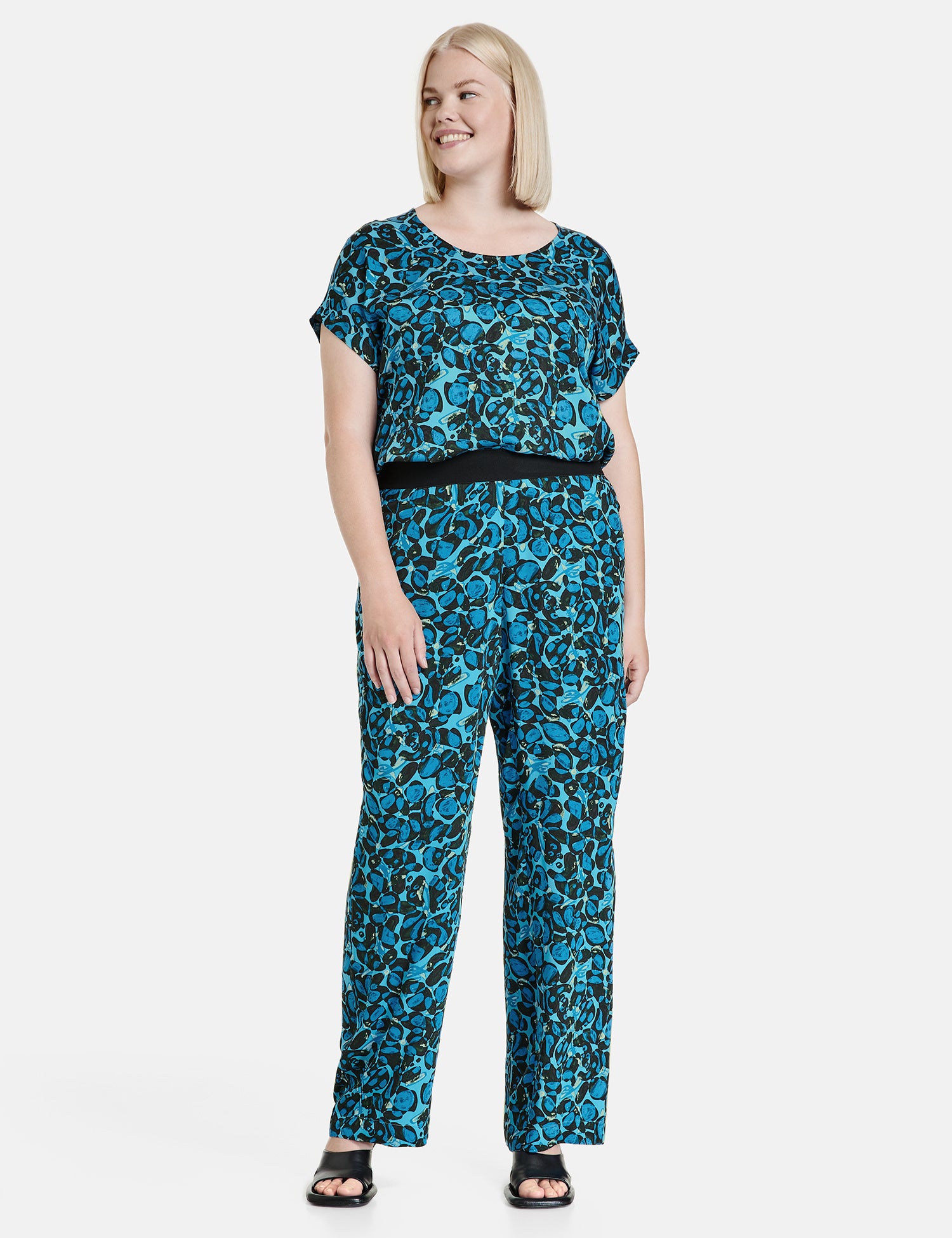 Multi-Color Palazzo Trousers With A Print, Carlotta