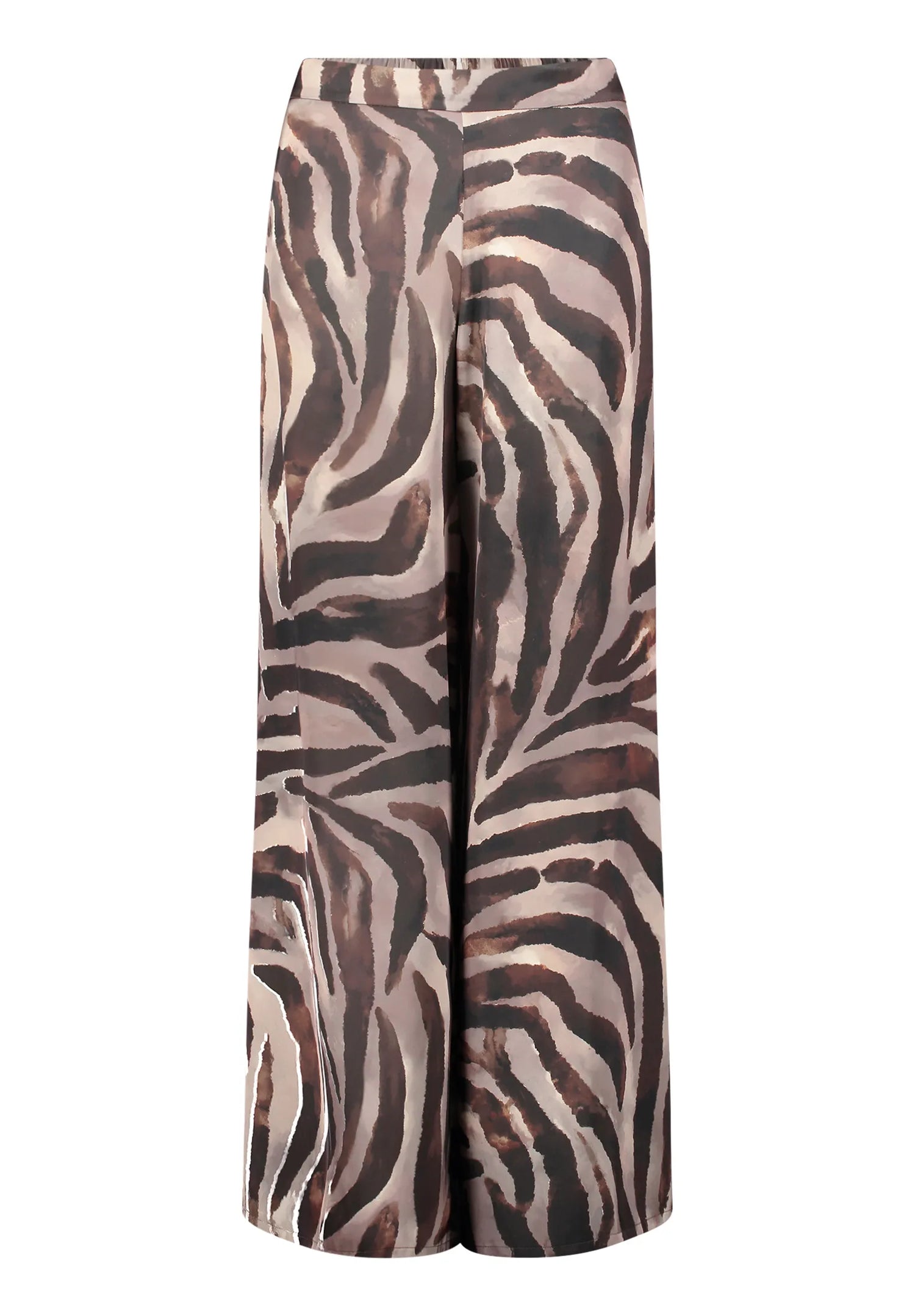 Vera Mont Brown/Cream Women Marlene Trousers with Animal Print SKU: 3210-4039_7811 Image 01