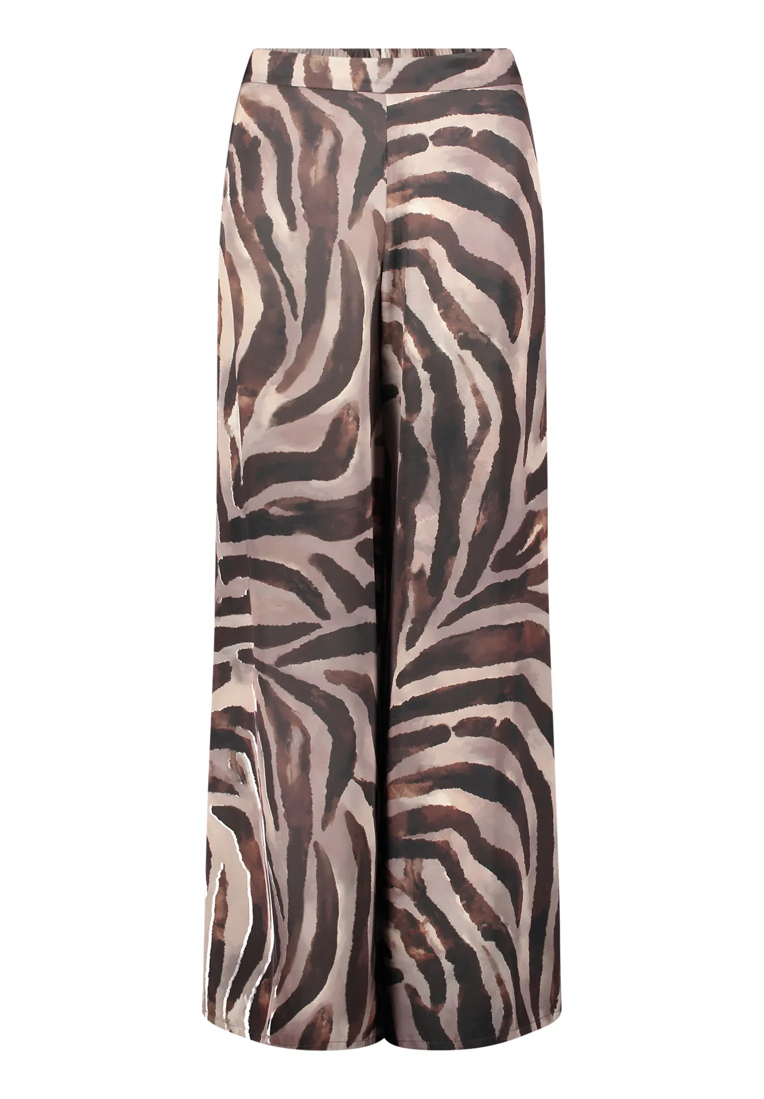 Vera Mont Brown/Cream Women Marlene Trousers with Animal Print SKU: 3210-4039_7811 Image 01