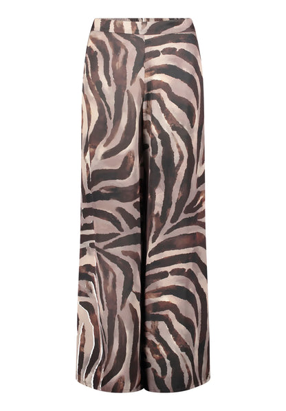 Vera Mont Brown/Cream Women Marlene Trousers with Animal Print SKU: 3210-4039_7811 Image 01