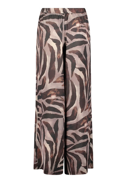 Vera Mont Brown/Cream Women Marlene Trousers with Animal Print SKU: 3210-4039_7811 Image 03