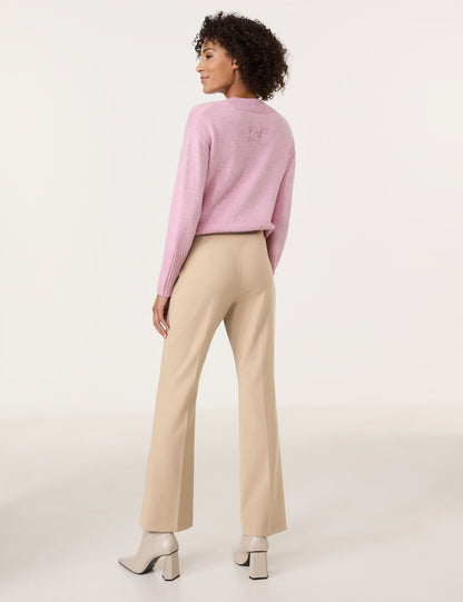 Marlie Flared Fit Cloth Trousers_322058-66298_70493_06