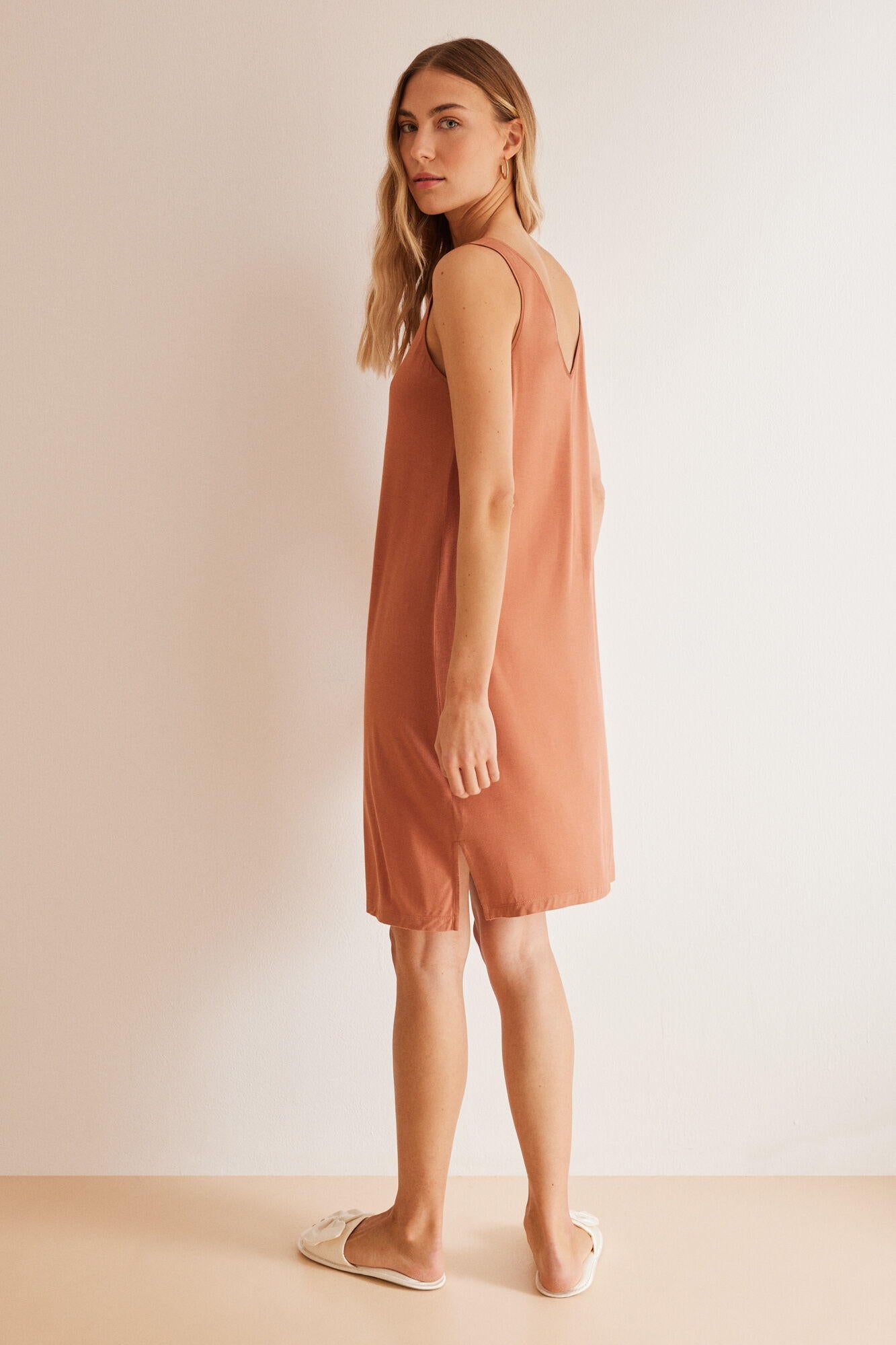Straps Short Nightdress_3237471_31_05