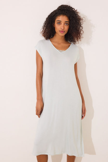 Women Secret_Striped Striped Viscose Midi Nightgown_3239681_23_03