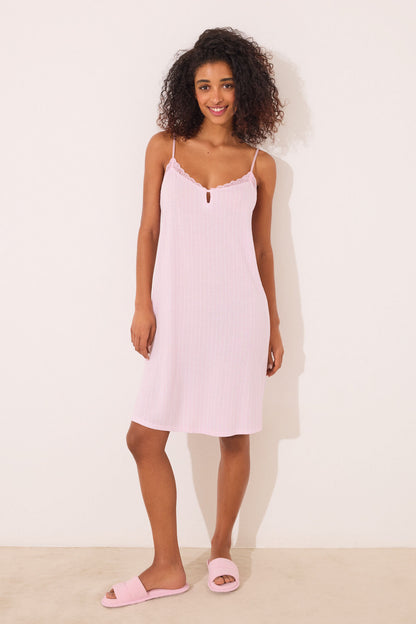 Women Secret_Pink Viscose Short Nightgown_3239682_71_03